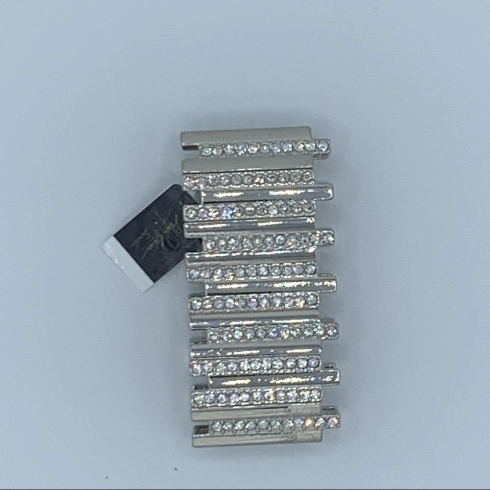 Thalia Sodi Silver Rhinestone Stretch Bracelet - Picture 5 of 5
